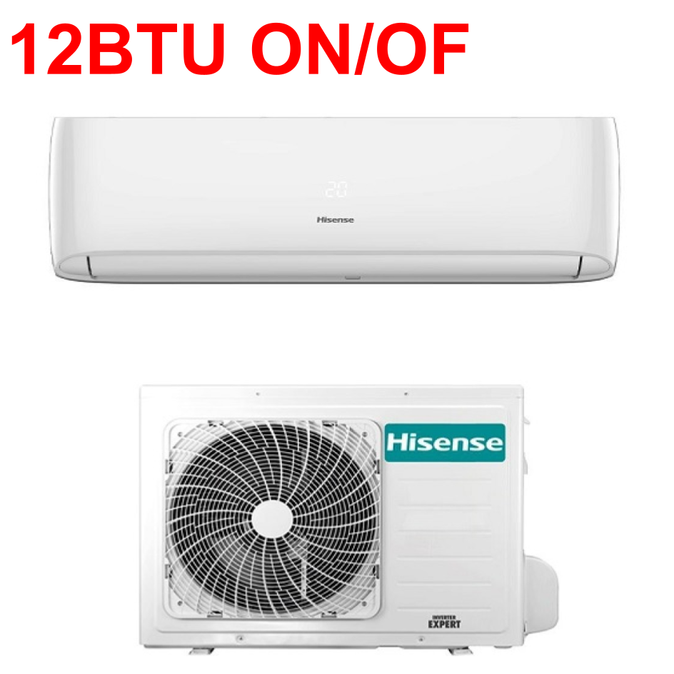 MINISPLIT HISENSE ON/OF 12000BTU 1TR Ph1 60Hz 220V R410A