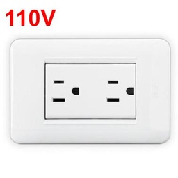 [TED110V] TOMA INCRUSTADO DOBLE 110V