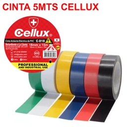 [7701633036529C] CINTA AISLANTE CELLUX  5MTS COLORES