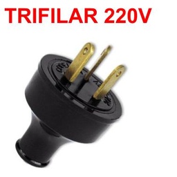 [ECHT220V] ENCHUFE CLAVIJA AEREA CAUCHO TRIFILAR